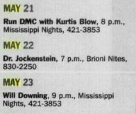 Run-D.M.C. / Kurtis Blow on May 21, 1999 [389-small]