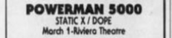 Static-X / Powerman 5000 / Dope / Halfcocked on Mar 1, 2000 [637-small]
