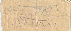 Back of ticket signed by Scott Ian, Black Sabbath / W.A.S.P. / Anthrax on Mar 29, 1986 [652-small]