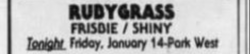 Rubygrass / Frisbie / Shiny on Jan 14, 2000 [723-small]