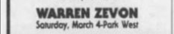 Warren Zevon / Jill Sobule on Mar 4, 2000 [771-small]