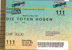 Die Toten Hosen / Jingo De Lunch on Apr 30, 1994 [170-small]
