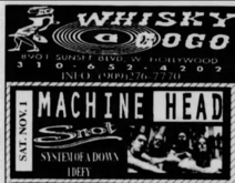 Machine Head / Snot / System of a Down / I Defy / Exfork on Nov 1, 1997 [240-small]