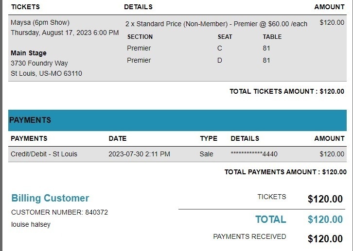Maysa Concert & Tour History (Updated for 2025) Concert Archives