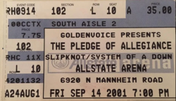 System of a Down / Slipknot / Rammstein / Mudvayne / No One / American Head Charge on Sep 14, 2001 [430-small]
