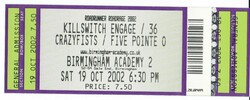 Killswitch Engage / 36 Crazyfists / Five Pointe O on Oct 19, 2002 [574-small]