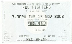 Foo Fighters / Cave In on Nov 19, 2002 [577-small]