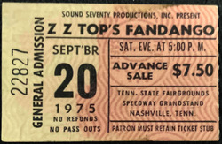 ZZ Top / The J. Geils Band / REO Speedwagon / Jay Boy Adams on Sep 20, 1975 [874-small]
