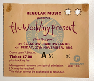 The Wedding Present / Superstar / Moonshake on Nov 27, 1992 [553-small]