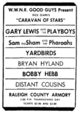 Gary Lewis & The Playboys / Sam The Sham & The Pharaohs / The Yardbirds / Bryan Hyland on Nov 24, 1966 [732-small]