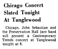 Chicago / John Sebastian / Preservation Hall Jazz Band on Jul 21, 1970 [879-small]