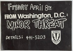 Minor Threat / Toxic Reasons / 7 Seconds / Dead Pledge / P.O.W. on Apr 8, 1983 [994-small]