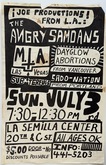 Angry Samoans / M.I.A. / Dayglo Abortions / Subterfuge / Sado-Nation on Jul 3, 1983 [004-small]