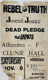 Rebel Truth / Juvenil Justice / Dead Pledge / Lamos on Nov 6, 1982 [014-small]