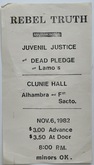 Rebel Truth / Juvenil Justice / Dead Pledge / Lamos on Nov 6, 1982 [015-small]