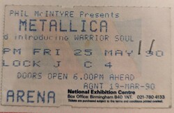 Metallica / Warrior Soul on May 25, 1990 [149-small]