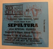 Sepultura / Fudge Tunnel on Mar 10, 1992 [154-small]