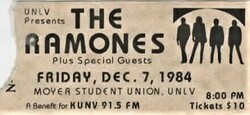 Ramones on Dec 7, 1984 [291-small]