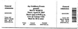 Matt Wertz / Jon McLaughlin / Jessica Sooner on Apr 19, 2007 [502-small]