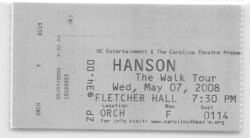 Stephen Kellogg And The Sixers / Hanson / Kyle Riabko / Kate Voegele on May 7, 2008 [559-small]