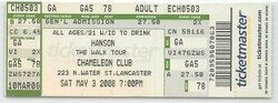 Hanson / Stephen Kellogg And The Sixers / Kate Voegele on May 3, 2008 [564-small]