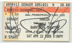 Hanson / Stephen Kellogg And The Sixers / Kyle Riabko on Apr 12, 2008 [570-small]