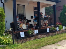 The Flying Klezmerians performing at Dayton Porchfest (2023), Dayton Porch Fest on Aug 19, 2023 [876-small]