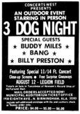 Three Dog Night / buddy miles / Bang / Billy Preston on Aug 12, 1972 [980-small]