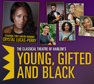 The Classical Theatre of Harlem: YOUNG, GIFTED AND BLACK, Bryant Park Picnic Performances, cast poster (2023), tags: Crystal Lucas-Perry, Edward W. Hardy, Emery Mason, Melissa Mosley, Kaden Kennedy, Roen Jones, "Picnic Performances", New York, New York, United States, Gig Poster, Advertisement, Bryant Park - Young, Gifted And Black on Sep 1, 2023 [665-small]