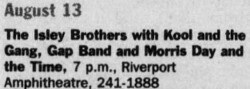 Isley Brothers / Morris Day and The Time / Gap Band / Kool & The Gang on Aug 13, 1999 [378-small]