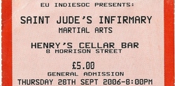 Saint Jude's Infirmary / The Martial Arts on Sep 28, 2006 [955-small]