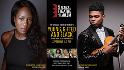 YOUNG, GIFTED AND BLACK, The Classical Theatre of Harlem, Bryant Park Performances (2023), tags: Crystal Lucas-Perry, Edward W. Hardy, Emery Mason, Melissa Mosley, Kaden Kennedy, Roen Jones, "Picnic Performances", New York, New York, United States, Advertisement, Gig Poster, Bryant Park - Young, Gifted And Black on Sep 1, 2023 [877-small]
