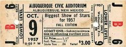 Buddy Holly / Laverne Baker / Jimmy Bowen and the Rythm Orchids / Drifters / Paul Anka / Paul Williams / Tommy Brown / The Crickets / Clyde McPhatter / Chuck Berry / Frankie Lymon on Oct 9, 1957 [277-small]