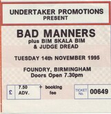 Bad Manners / Bim Skala Bim / Judge Dread on Nov 14, 1995 [441-small]