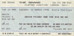 Gavin Friday on Mar 10, 1992 [580-small]