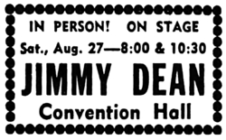 Jimmy Dean on Aug 27, 1966 [704-small]