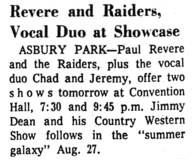 Paul Revere & The Raiders / chad and jeremy on Aug 20, 1966 [724-small]
