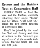 Paul Revere & The Raiders / chad and jeremy on Aug 20, 1966 [728-small]