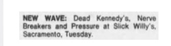 Dead Kennedys / The Nervebreakers / Pressure on Sep 11, 1979 [831-small]