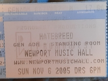 Hatebreed / Most Precious Blood / Full Blown Chaos / Gizmachi / If Hope Dies on Nov 6, 2005 [247-small]