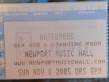 Hatebreed / Most Precious Blood / Full Blown Chaos / Gizmachi / If Hope Dies on Nov 6, 2005 [247-small]