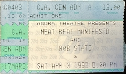 Meat Beat Manifesto / Bob State on Apr 3, 1993 [544-small]