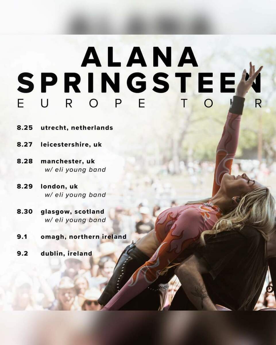 Alana Springsteen Concert & Tour History (Updated for 2024) Concert