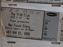 New Found Glory / Reggie and the Full Effect / Eisley on Mar 23, 2005 [350-small]