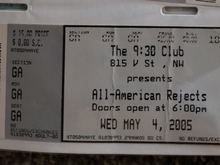 The All-American Rejects / Armor for Sleep / Hellogoodbye on May 4, 2005 [352-small]