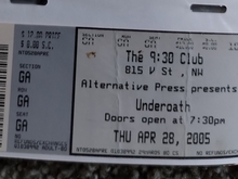 Underoath / The Chariot / These Arms Are Snakes / Fear before on Apr 28, 2005 [357-small]