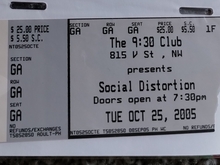 Social Distortion / The Dead 60s / bullets and octane on Oct 25, 2005 [359-small]