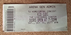 Ticket stub, tags: Ticket - Kid Cudi on Oct 15, 2011 [600-small]