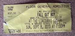 Ticket stub, tags: Ticket - Fall Out Boy / Twenty One Pilots / Panic! At the Disco on Sep 8, 2013 [604-small]