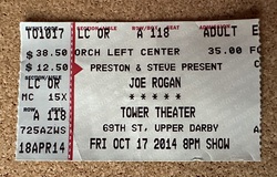 Ticket stub, tags: Ticket - Joe Rogan / Ian Edwards on Oct 17, 2014 [609-small]